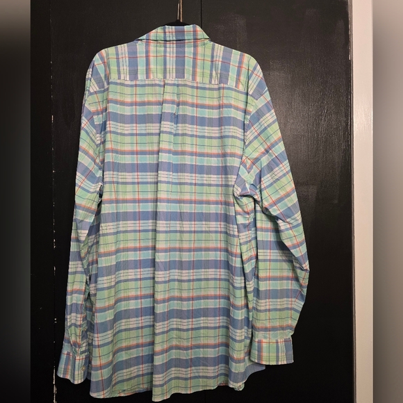 Vineyard Vines On-The-Go Performance Pastel Plaid Shirt Size 3XT -Excellent Cond - Picture 4 of 4